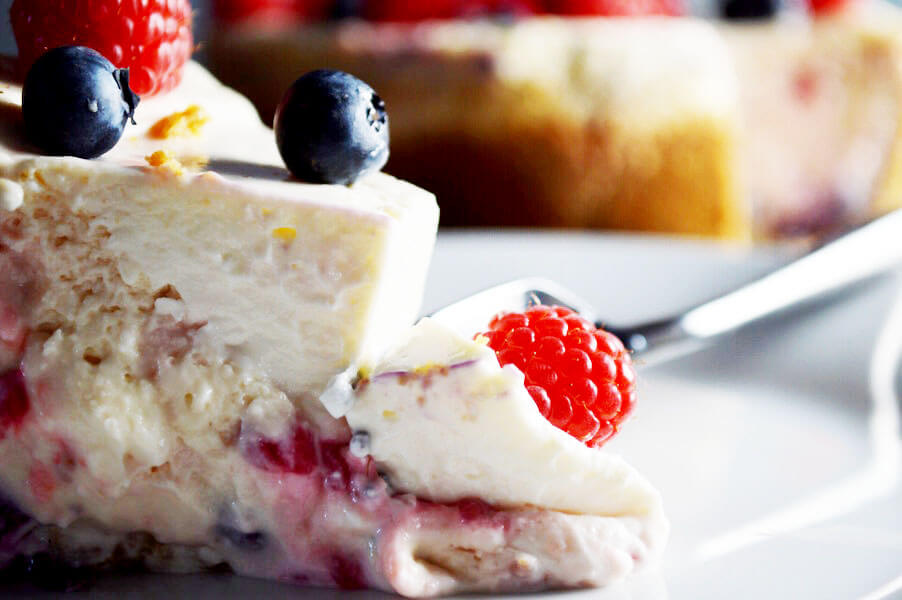 Step By Step Berry Cheesecake