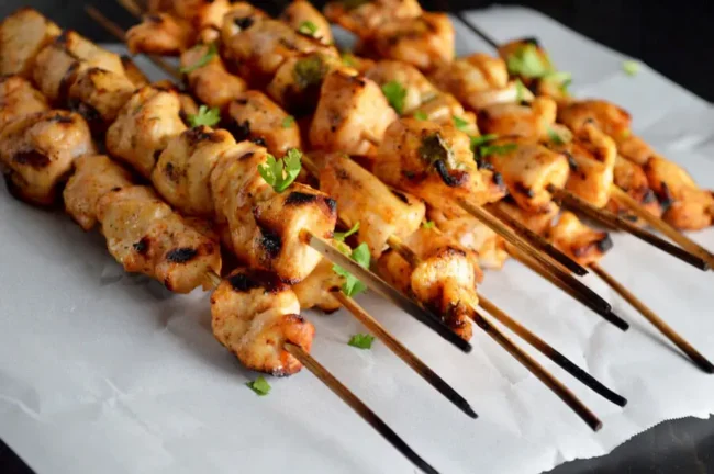 Lemon Lime Chicken Skewers