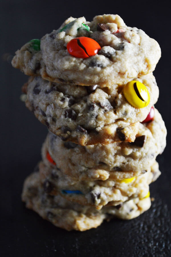 Peanut Butter Monster Cookies - The DIY Foodie