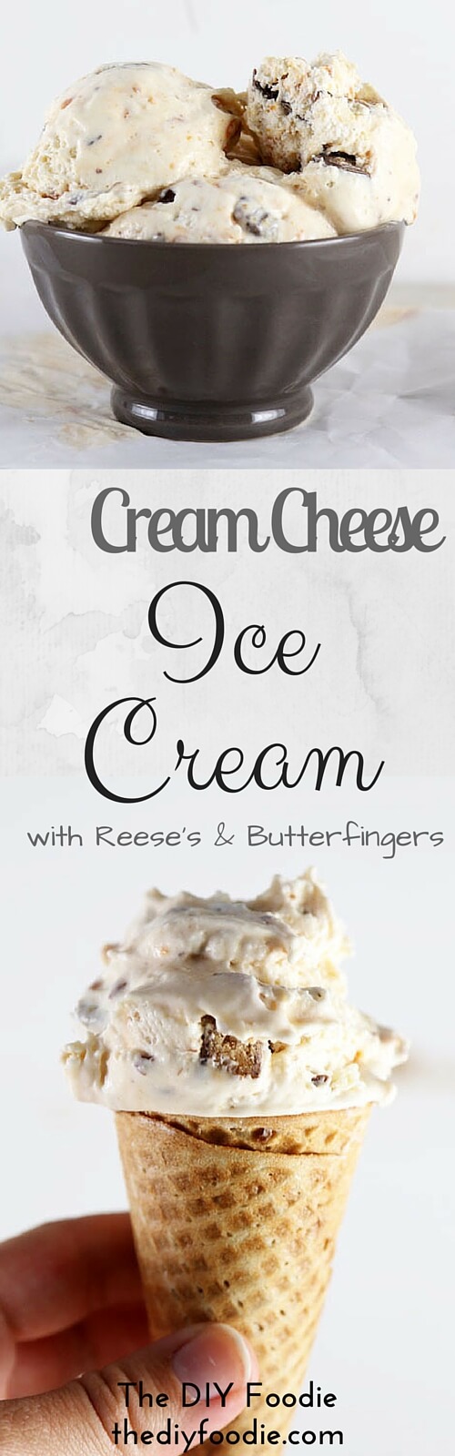 Cream Cheese Ice Cream - The DIY Foodie